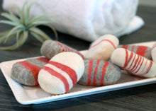 Load image into Gallery viewer, Cinnamon Oat Striped Felted Soap