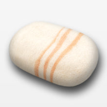 Load image into Gallery viewer, Citrus Blossom Striped Felted Soap White