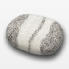 Load image into Gallery viewer, Lavender Striped Felted Soap Gray