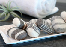 Load image into Gallery viewer, Lavender Striped Felted Soap