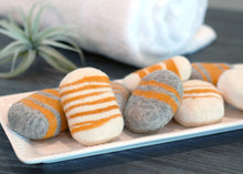 Load image into Gallery viewer, Lemon Zest Striped Felted Soap