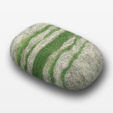 Load image into Gallery viewer, Verbena Striped Felted Soap Gray