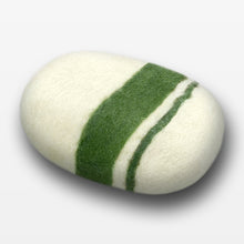 Load image into Gallery viewer, Verbena Striped Felted Soap White
