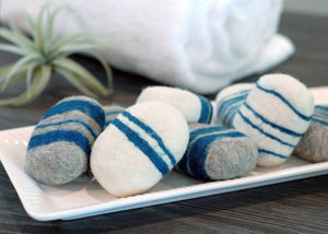 Bay Rum Striped Felted Soap