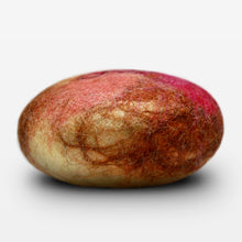 Load image into Gallery viewer, Cinnamon Oat Felted Soap Side View
