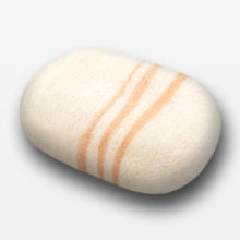 Load image into Gallery viewer, Citrus Blossom Striped Felted Soap White
