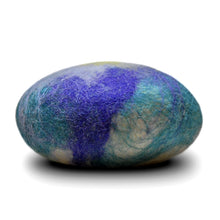 Load image into Gallery viewer, Lavender Mint Felted Soap Side View
