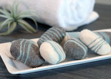 Load image into Gallery viewer, Lavender Sage Striped Felted Soap
